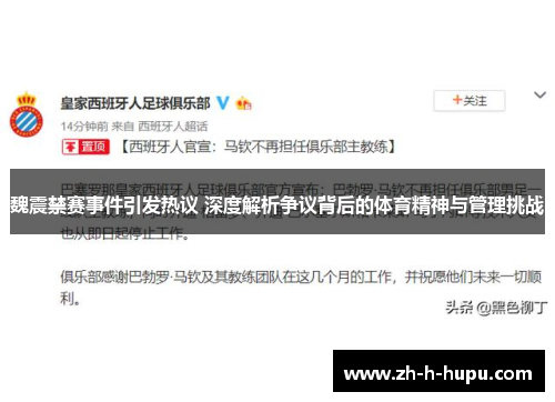 魏震禁赛事件引发热议 深度解析争议背后的体育精神与管理挑战